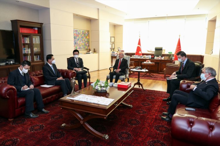 Kılıçdaroğlu, Çin'in Ankara Büyükelçisi Liu'yu kabul etti