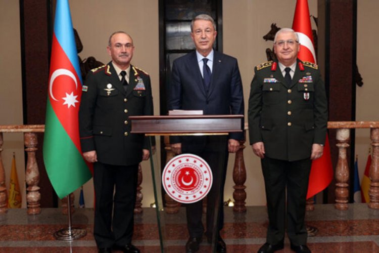 Bakan Akar, Azerbaycan Savunma Bakan Yardımcısı Mustafayev'i kabul etti