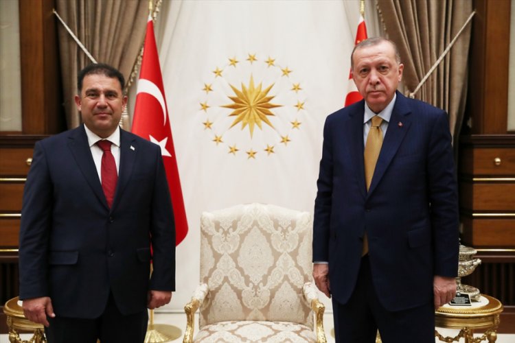 Cumhurbaşkanı Erdoğan, KKTC Başbakanı Saner'i kabul etti