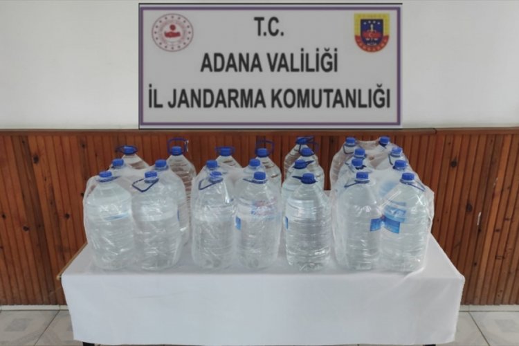 Adana'da 120 litre sahte içki ele geçirildi
