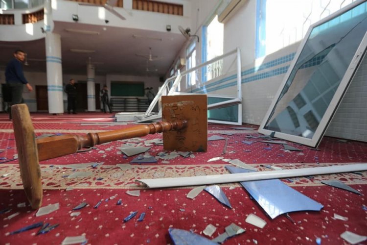 Gazze'deki saldırıda maddi hasar meydana geldi