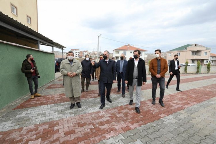Bursa İnegöl'de camiye çevre düzenlemesi yapıldı