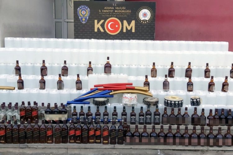 Adana'da yılbaşı öncesi bin litre etil alkol ele geçirildi