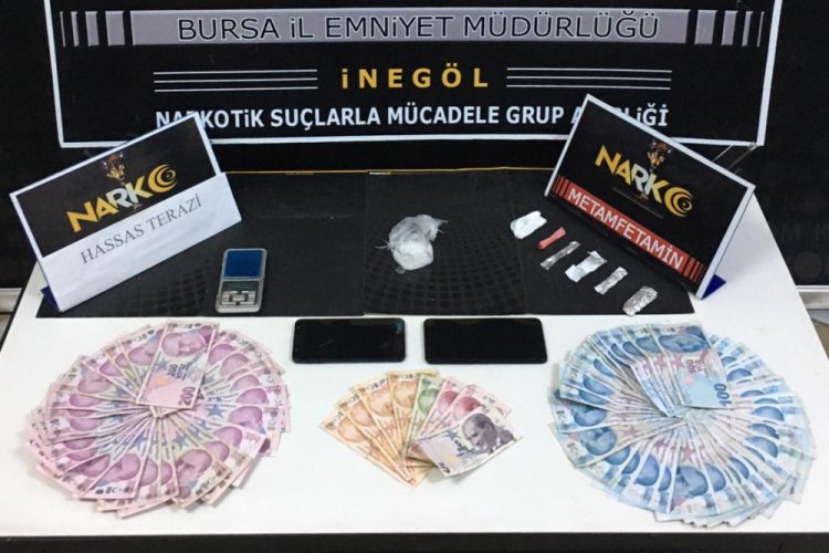 Bursa'da durdurulan araçta uyuşturucu ele geçirildi