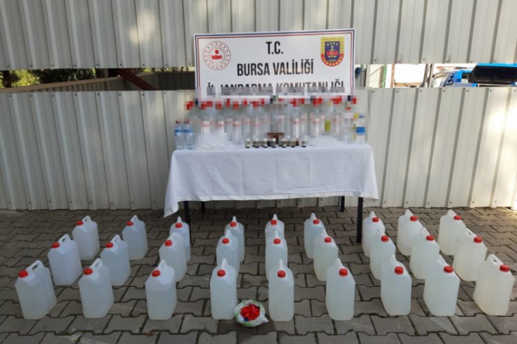 Bursa'da Gemlik, İnegöl ve Orhangazi'de sahte içki operasyonu
