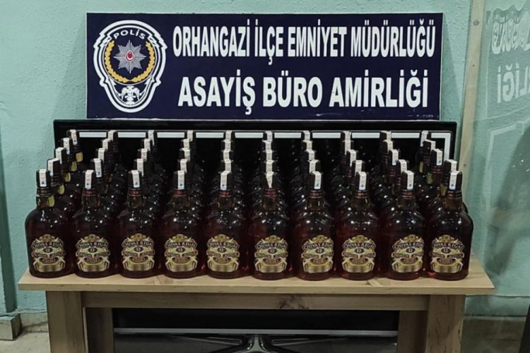 Bursa Orhangazi'de kaçak içki operasyonu