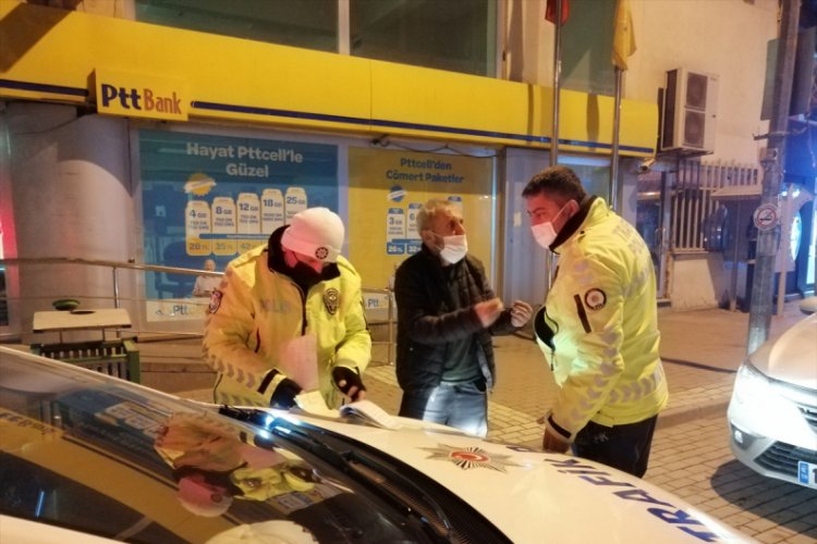 Bursa'da kısıtlamayı ihlal eden şoföre gözaltı