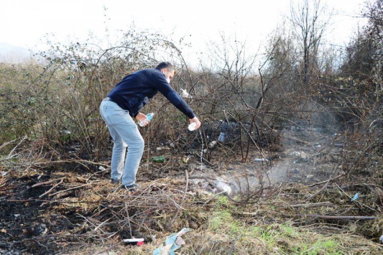 Adil Öksüz'ün çanta gömdüğü iddia edilen arazideki yangının nedeni araştırılıyor