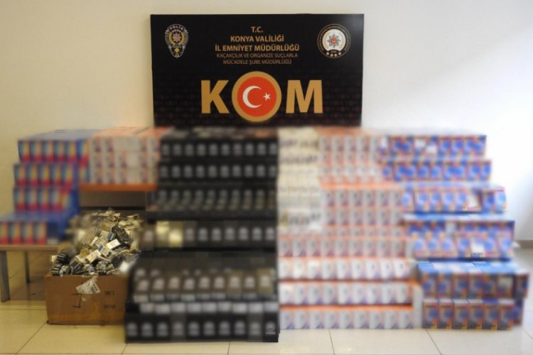 Konya'da 4 milyon liralık kaçak cep telefonları ele geçirildi