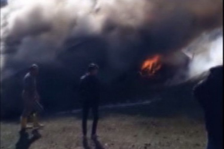Bingöl'de ahır yangını ,hayvanlar son anda kurtarıldı