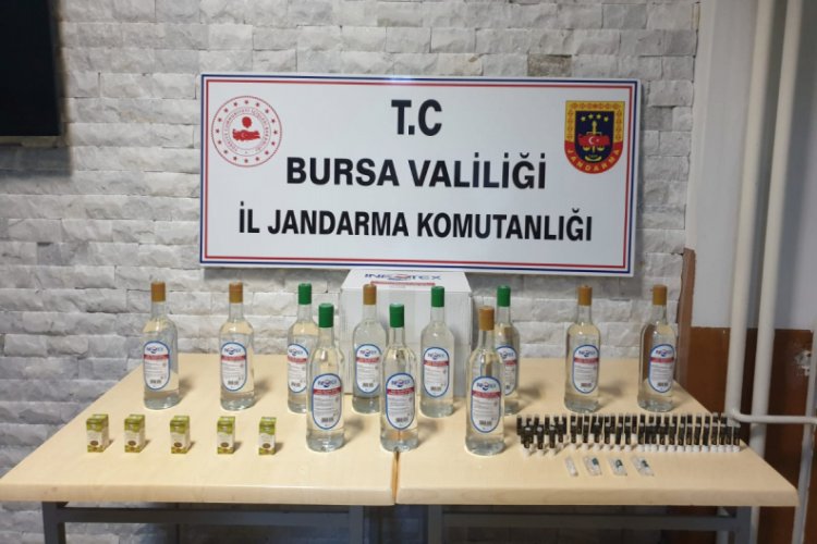 Bursa'da sahte içki satan bir kişi gözaltına alındı