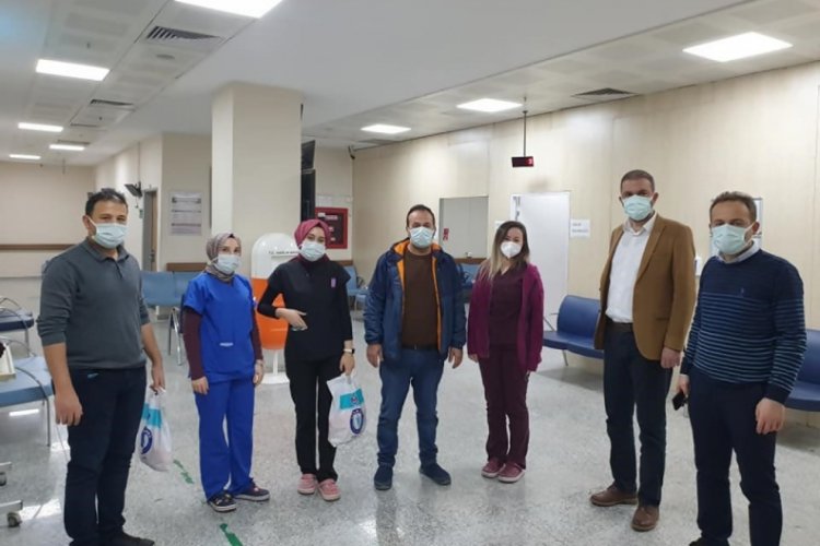 Bursa'da sağlık çalışanlarına sendika morali
