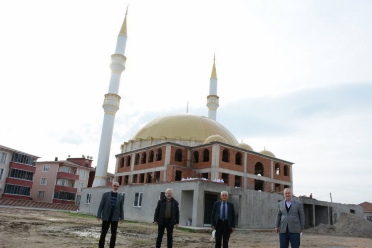 Bursa Mustafakemalpaşa'da Mekke Camii yükseliyor