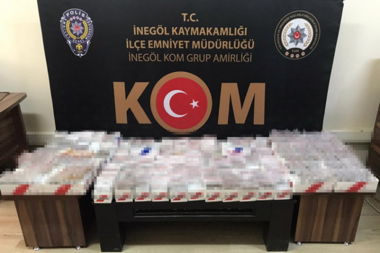 Bursa'da 13 bin adet kaçak makaron ele geçirildi