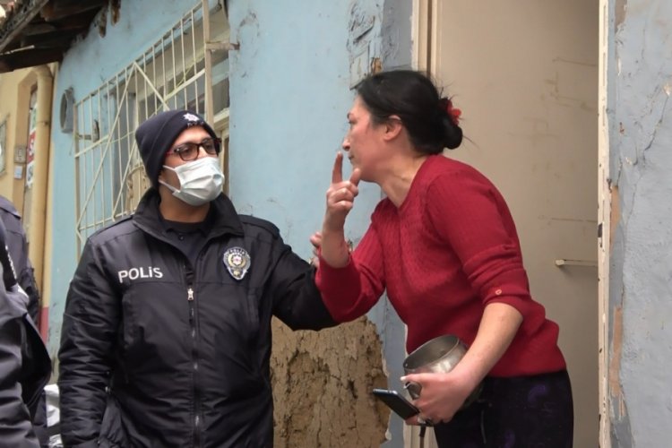 Bursa'da çaydanlıkla polise saldırmıştı! O kadın serbest kalınca yine mahalleyi birbirine kattı