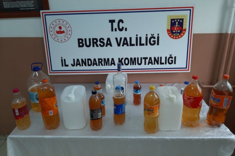 Bursa'da kaçak içki operasyonunda 1 gözaltı