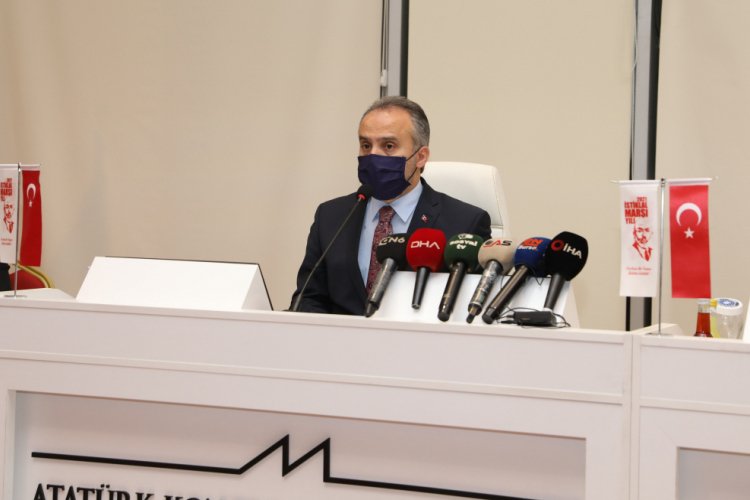 Bursa Büyükşehir Belediye Başkanı Aktaş'tan aşı sürecine destek