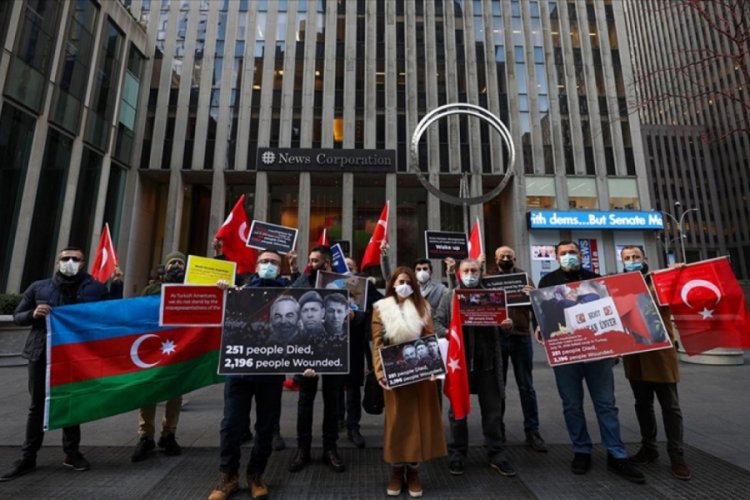 ABD'li T&uuml;rklerden FET&Ouml;'c&uuml; Enes Kanter i&ccedil;in Wall Street Journal'a protesto