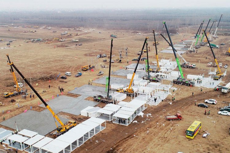 &Ccedil;in'de binlerce kişilik koronavir&uuml;s karantina merkezi inşa ediliyor