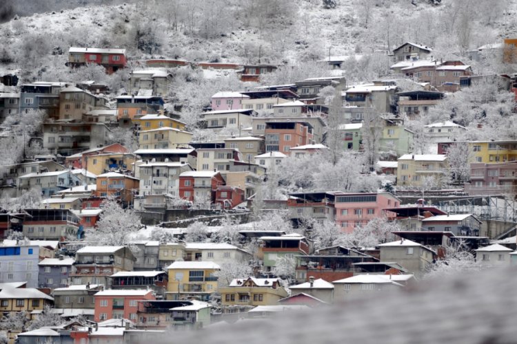 Bursa'da kartpostallık 'kar' manzaraları!