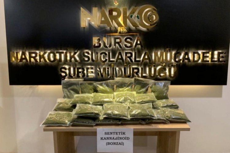 Bursa'da evinde 13 kilogram bonzai ele geçirilen uyuşturucu taciri tutuklandı
