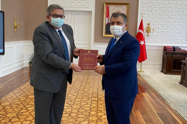 Sağlık Bakanı Fahrettin Koca, Rusya Büyükelçisi ile görüştü