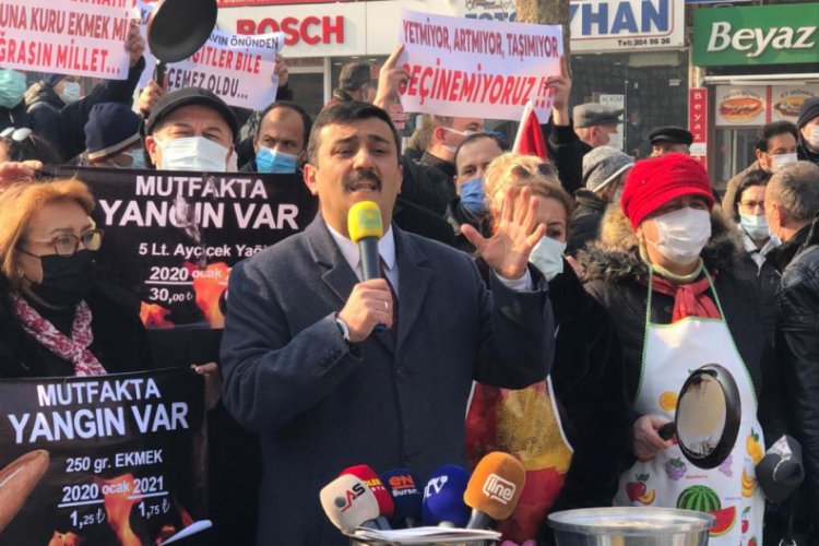 İYİ Parti Bursa İl Başkanı Türkoğlu: Vatandaşın gerçek gündeminin 'mutfak yangını' olduğunu biliyoruz