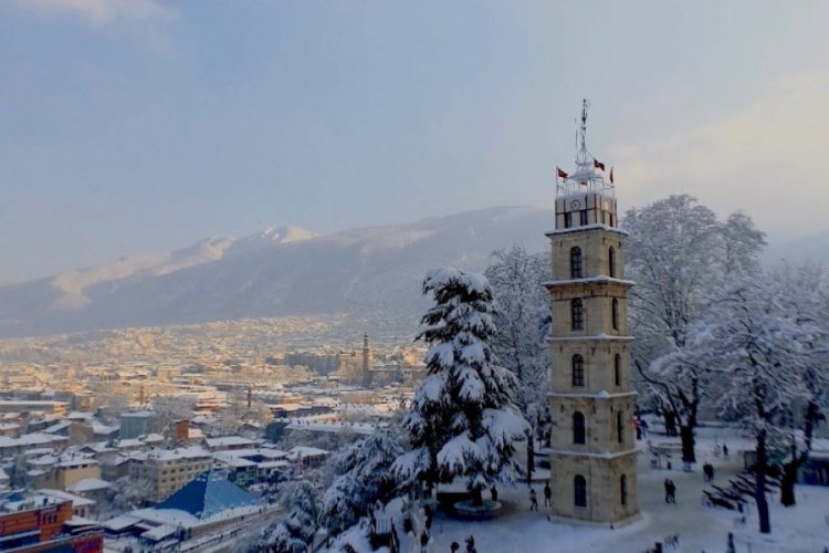 Bursa'da kar başka güzel
