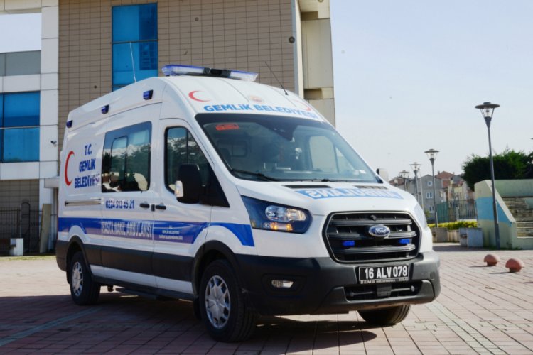 Bursa Gemlik Belediyesi Hasta Nakil Ambulansı hizmete başlıyor