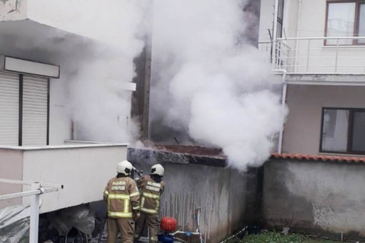 Balıkesir'de bir evin kazan dairesinde çıkan yangın korkuttu