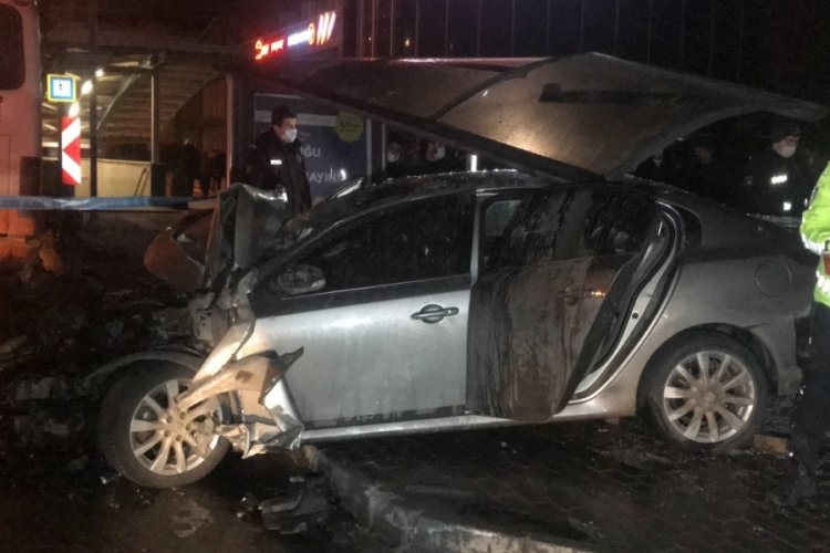 Bursa Yıldırım'da 1 kişinin öldüğü 4 kişinin yaralandığı kazanın görüntüleri ortaya çıktı
