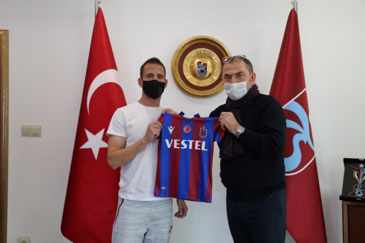 Trabzonspor'dan Pereira'ya teşekkür plaketi