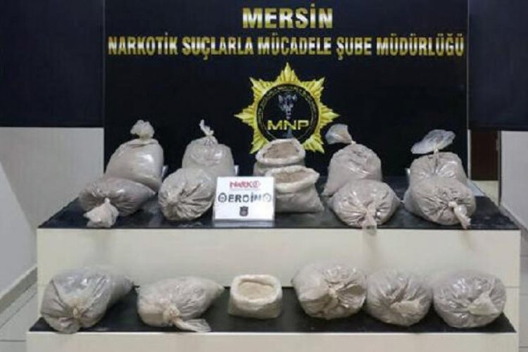 Mersin polisi, bir yılda 308 kilo uyuşturucu ele geçirdi