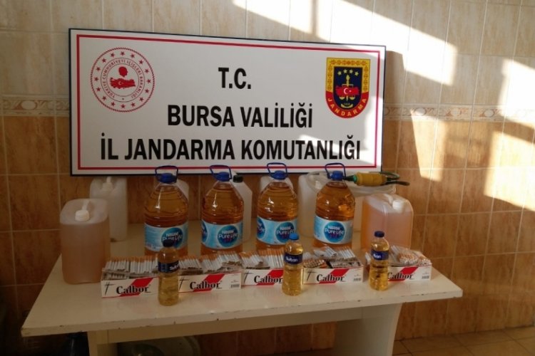 Bursa'da 31,5 litre sahte içki ele geçirildi
