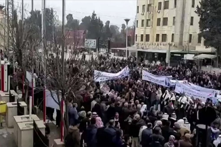 Haseke'de YPG/PKK karşıtı gösteri