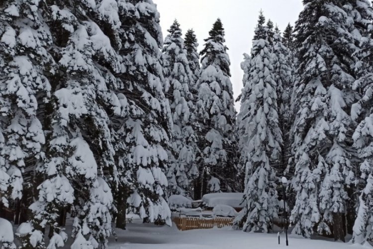 Bursa Uludağ'da kar kalınlığı 68 santimetreye ulaştı