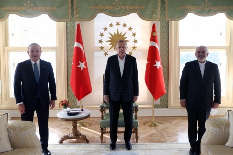 Cumhurbaşkanı Erdoğan, İran Dışişleri Bakanı Zarif'i kabul etti