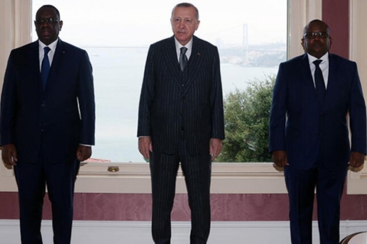 Cumhurbaşkanı Erdoğan, Gine Bissau ve Senegal Cumhurbaşkanı ile g&ouml;r&uuml;şt&uuml;