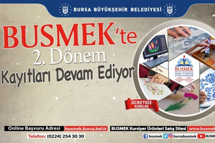 BUSMEK'te 2. d&ouml;nem kayıtları devam ediyor