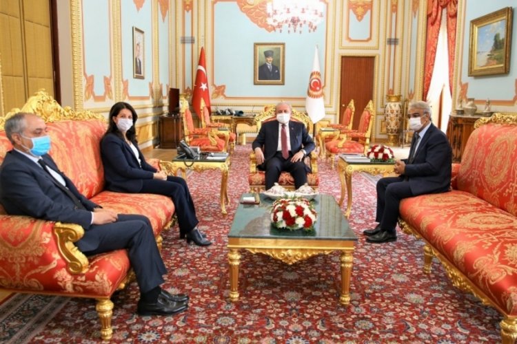 HDP'li Buldan ve Sancar'dan TBMM Başkanı Şentop'a ziyaret