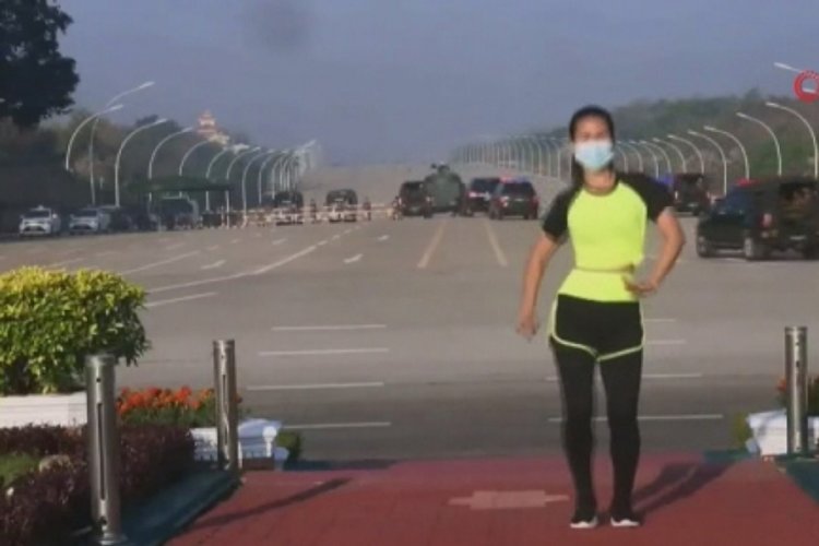 Spor yaparken darbenin ilk anlarını kaydetti