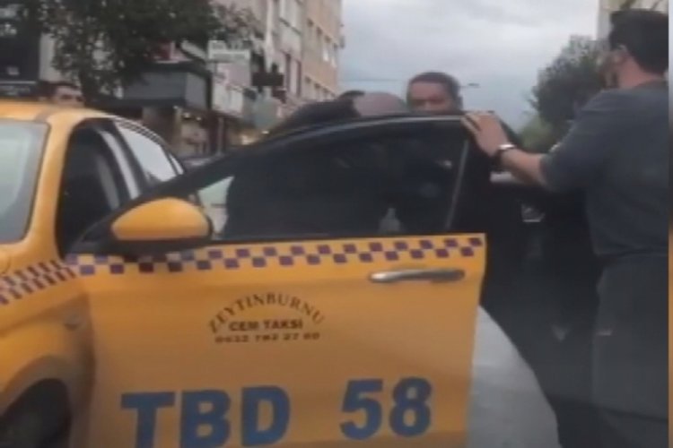 Trafikte yumruk yumruğa yol verme kavgası