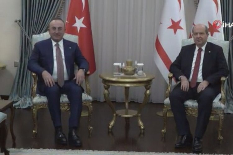 Bakan &Ccedil;avuşoğlu, Ersin Tatar ile g&ouml;r&uuml;şt&uuml;