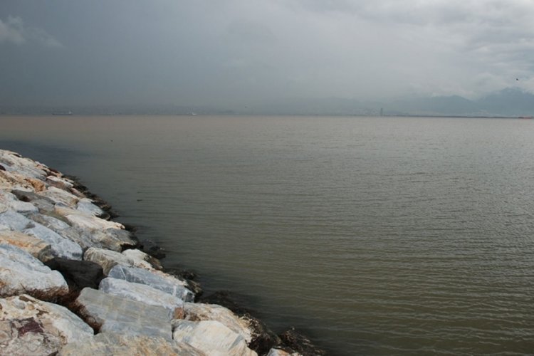 İzmir'de sel sonrası K&ouml;rfez &ccedil;amura bulandı
