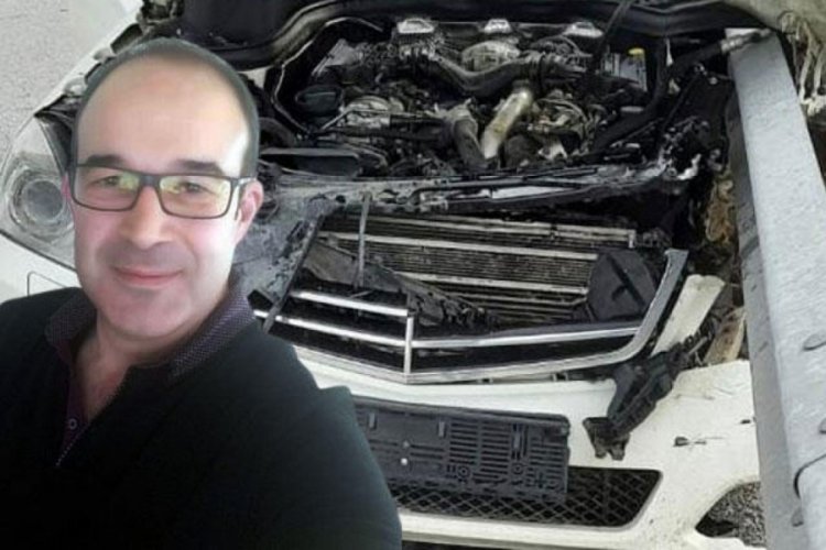 Otomobil bariyere saplandı, profes&ouml;r hayatını kaybetti