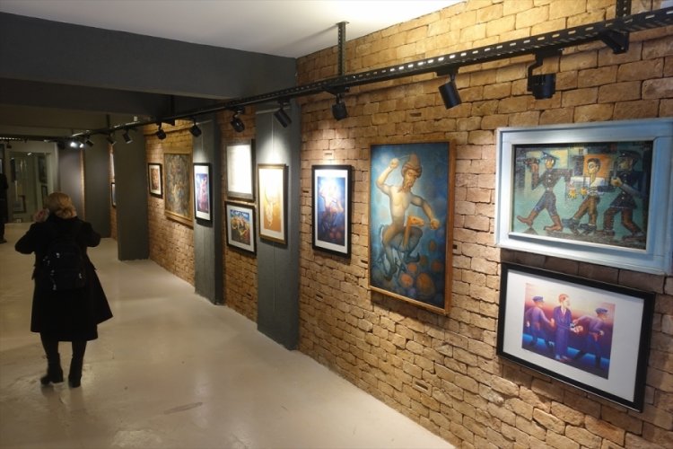 Bursalı ressam İbrahim Balaban, doğumunun 100. yılında a&ccedil;ılan sergiyle anıldı