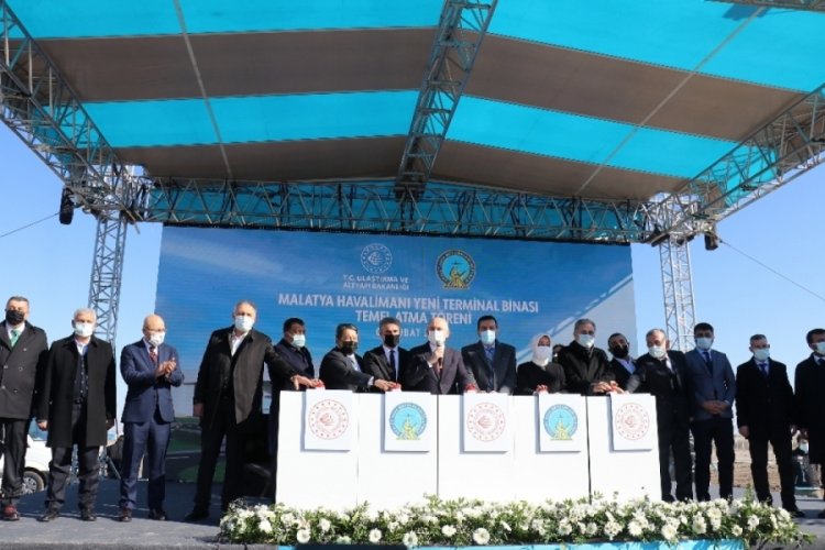 Malatya Havaalanı terminal binasının temeli atıldı