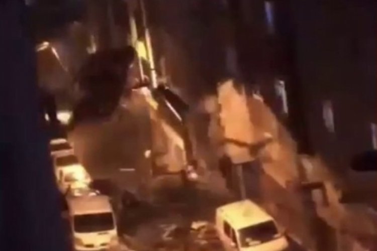 &Ccedil;atının u&ccedil;ma anı kameraya yansıdı