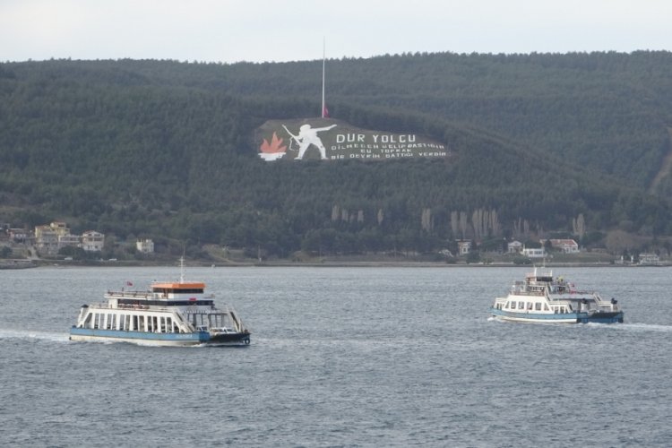 G&ouml;k&ccedil;eada ve Bozcaada'ya yarınki feribot seferleri iptal edildi