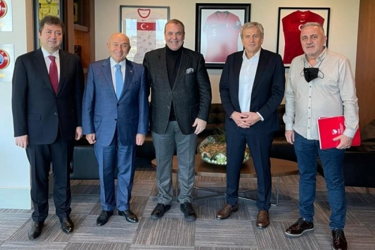 Erkan Kamat, TFF Başkanı Nihat &Ouml;zdemir'le g&ouml;r&uuml;şt&uuml;